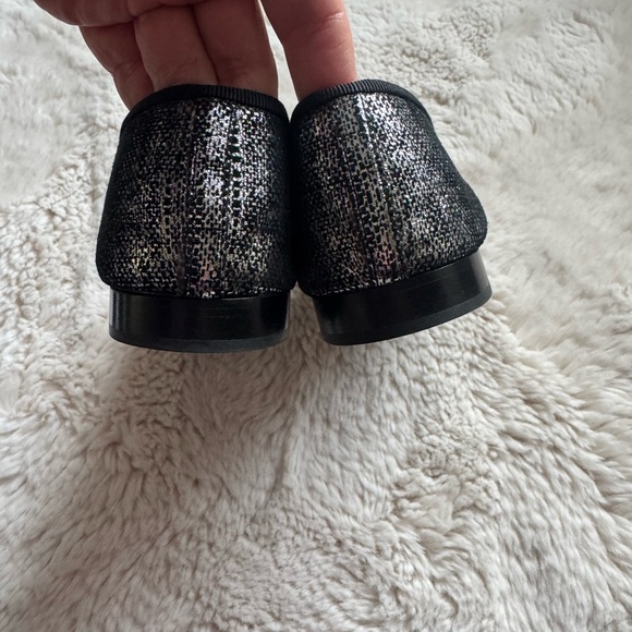 Authentic CHANEL Black and Silver Women's Flats - Picture 6 of 10
